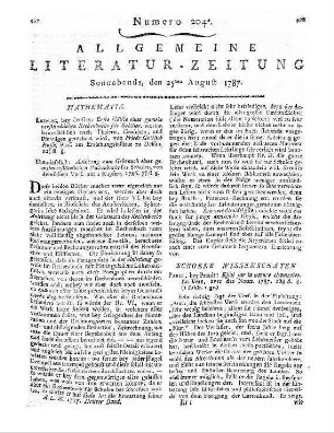 [Schneider, J. A.]: Etwas über den Hirten-Brief an die wahren und ächten Freymäurer alten Systems. Hrn. J. S. Semler gewidmet. Germanien [i.e. Leipzig]: 1786