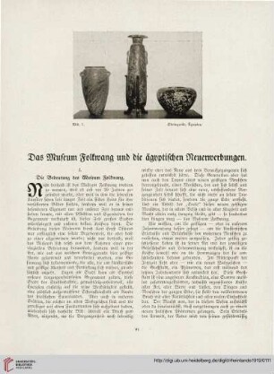 29: Das Museum Folkwang und die ägyptischen Neuerwerbungen