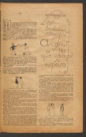 Los treintidós consejos de Anafkh a la que va a ser su esposa : Ilustró R. Claro