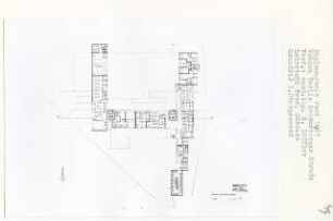 Wohnen Schöneberger Straße, Berlin-Tempelhof (Diplomarbeit bei Kurt Dübbers): Grundriss 1. Obergeschoss 1:200