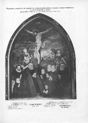 Ölgemälde, darstellend die Familie des kurbrandenburgischen Kanzlers Lambert Distelmeier