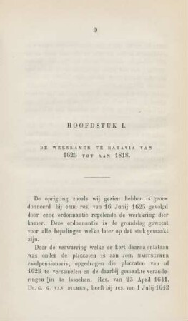 Hoofdstuk I. De weeskamer te Batavia van 1625 tot aan 1818