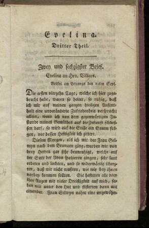 Zwey und sechzigster Brief. - [Fünf] und sechzigster Brief.