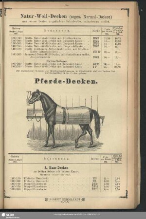Pferde-Decken