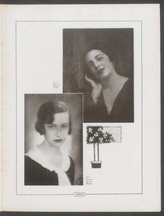 [Fotografías de] Srta. Margot Dupit [y] Srta. Nenona Herrera Méndez