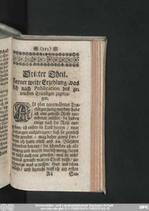 Ferner weite Erzehlung, was sich nach Publication des getruckten Tractätgen zugetragen.