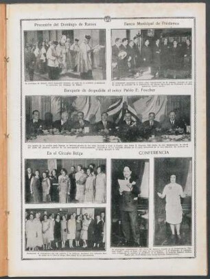 Banquete de despedida al señor Pablo E. Foucher