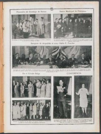 Banquete de despedida al señor Pablo E. Foucher