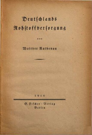 Deutschlands Rohstoffversorgung