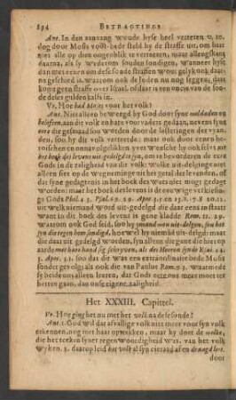 Het XXXIII. Capittel