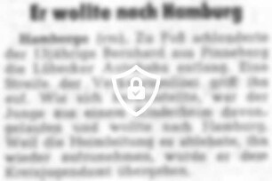 Er wollte nach Hamburg