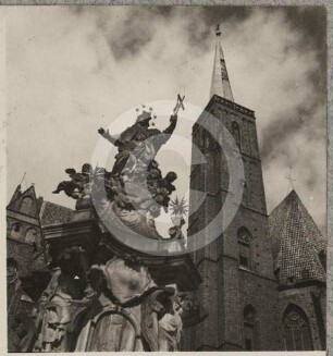 Nepomukdenkmal an der Kreuzkirche Breslau