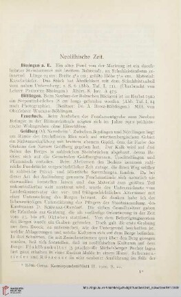 Neolithische Zeit
