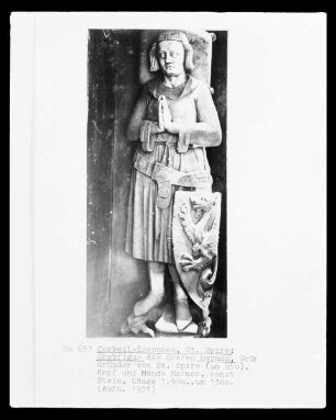 Grabfigur des Grafen Haymon, Gründer von Saint-Spire