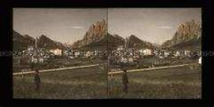 Blick über Cortina d Ampezzo