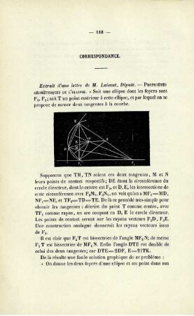 Correspondance.
