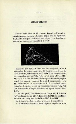 Correspondance.