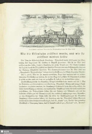 Wie die Eisenbahn eröffnet wurde, und wie sie eröffnet werden sollte