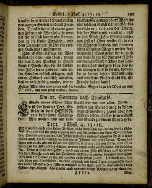 Am 25. Sonntage nach Trinitatis. - Am 26. Sonntage nach Trinitatis.