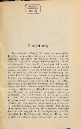 Albertus Magnus als Interpret der aristotelischen Metaphysik
