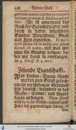 Zehende Eigenschafft