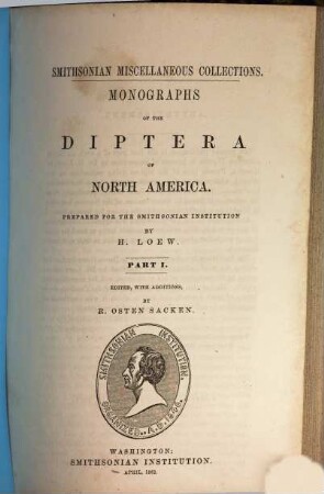 Monographs of the Diptera of North America, 1