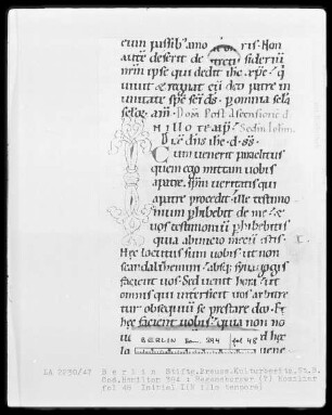 Homiliarium — Initiale I(n illo tempore), Folio 48recto