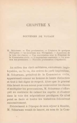 Chapitre X. Souvenirs de voyage