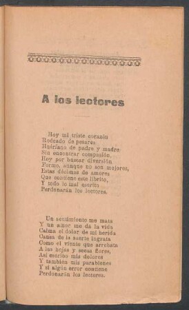A los lectores