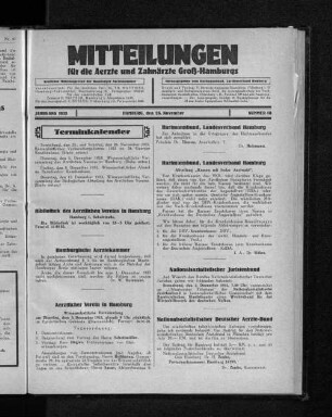 Jahrgang 1933, Hamburg, den 26. November, Nummer 48