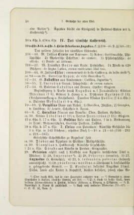 IV. Das römische Kaiserreich. 30 v. Chr. b. 476 n. Chr.