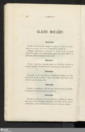 Glaces moulées
