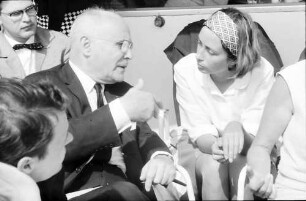 16. Tagung 1966 Mediziner; Porträts auf dem Schiff: André F. Cournand im Gespräch