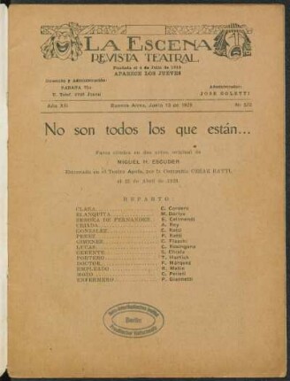No son todos los que están... : farsa cómica en dos actos
