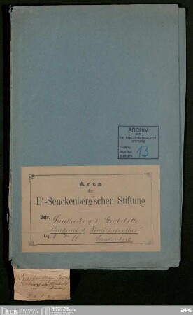 Grabstätte Johann Christian Senckenbergs und Denkmal Heinrich Christian von Senckenbergs