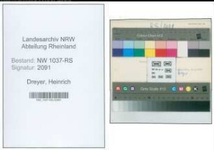 Entnazifizierung Heinrich Dreyer , geb. 12.05.1893 (Studienrat)