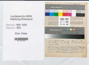 Entnazifizierung Peter Eich, geb. 13.06.1902 (Schweisser)