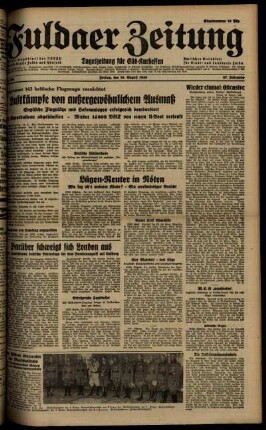 Ausgabe vom Freitag, den 16. August 1940.