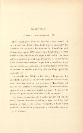 Chapitre III. L'emprunt indo-chinois de 1898