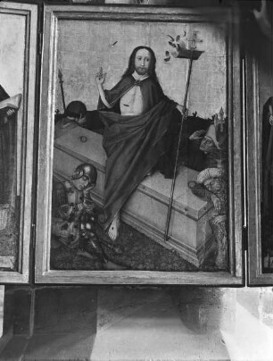Wolfgangsaltar, Mittelteil, Auferstehung Christi
