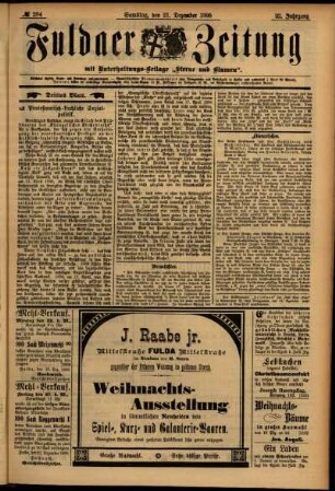 Dritte Ausgabe vom Samstag, den 21. Dezember 1895.
