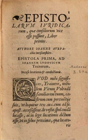 Epistolarvm Ivridicarvm, Qvae Consiliorvm Vice Esse possunt, Libri IIII