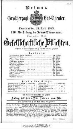 Gesellschaftliche Pflichten