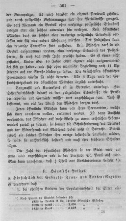 F. Häusliche Polizei.