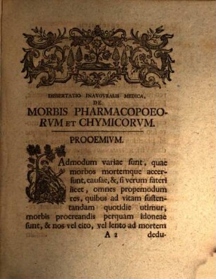 Diss. inaug. med. de morbis pharmacopoeorum et chymicorum