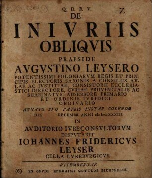 De iniuriis obliquis