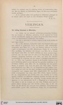 1: De veiling Schubart te München