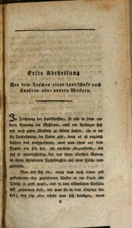 Theoretisch-practische Anleitung zum Zeichnen und Tuschen der Landschaften : Mit 6. Kupfertafeln und einem ausgetuschten Blatte / Verfasser: Meynier, Johann Heinrich Beteiligt: Jan-Penningh, Heinrich Umfang: VIII, 235 S., [5] gef. Bl.
