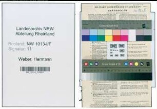 Entnazifizierung Hermann Weber , geb. 26.12.1919 (Steuerinspektor)