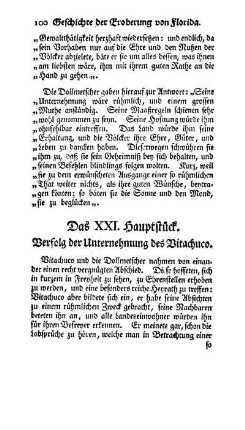 Das XXI. Hauptstück - Verfolg der Unternehmung des Vitachuco.